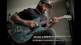 For sale @ www.MEISTEREDEGUITARS.com - Gibson ES-335 Bigsby Ltd. Anchor Stud antique Pelham blue VOS