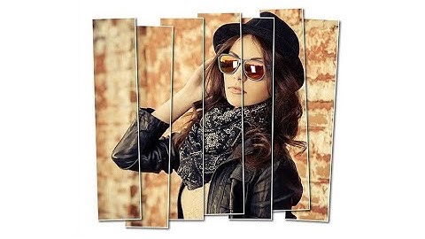 How to make Vertical Panel Photo Effect in Photoshop CC, CS6, CS5