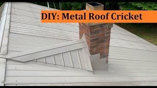 DIY: Metal Roof Cricket Behind a Chimney