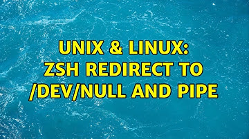 Unix & Linux: Zsh redirect to /dev/null and pipe (2 Solutions!!)