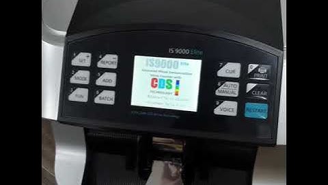 IS9000 Elite - Pro Banker Value Counting Machine.