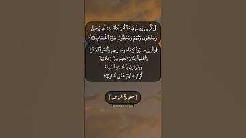 سورة الرعد الآية ٢١ و ٢٢ بصوت الشيخ محمد صديق المنشاوي