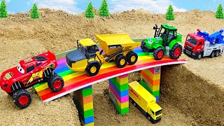 Top diy tractor making mini garage for tractors construction | diy mini sand sieve | HP Mini