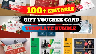100+ Premium Editable Gift Voucher Templates
