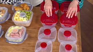 LocknLock 4-Pc Zen Bento Lunch Containers w/ Dividers on QVC