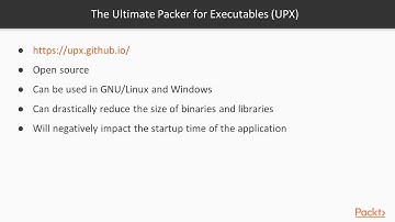 Distributing Electron Applications : Compressing Binaries/Libraries with UPX | packtpub.com