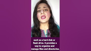 What is file system? #shorts