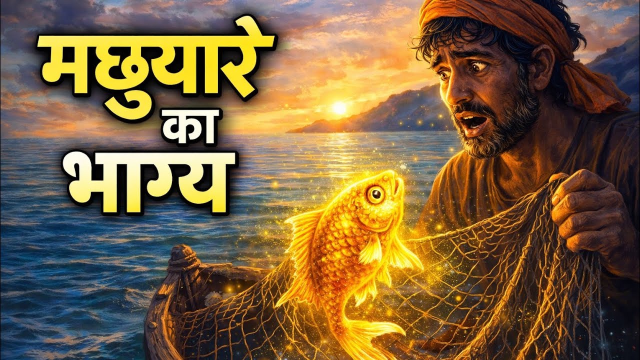 “मछुआरे का भाग्य | सुनहरी मछली और कर्मों का चमत्कार | Hindi Fairy Tale Moral Story”