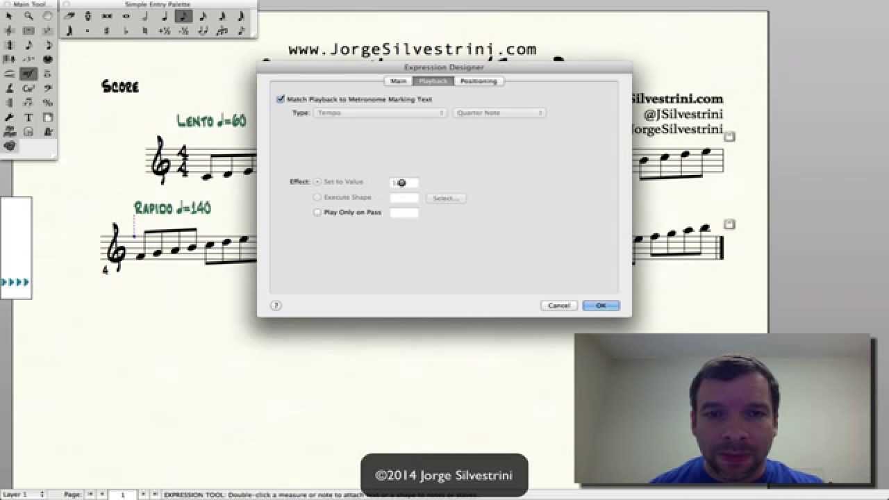 Cómo Cambiar La Velocidad de una Partitura (Tempo) en Finale 2014 // Jorge  Silvestrini - YouTube