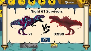 UNLOCK BOSS T-REX VAMP VS BOSS T-REX LASER BATTLE FINAL BOSS - HACK STICK WAR LEGACY screenshot 5