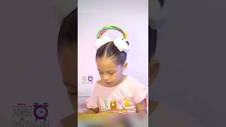 Penteado Maluco divertido e criativo de arco-íris