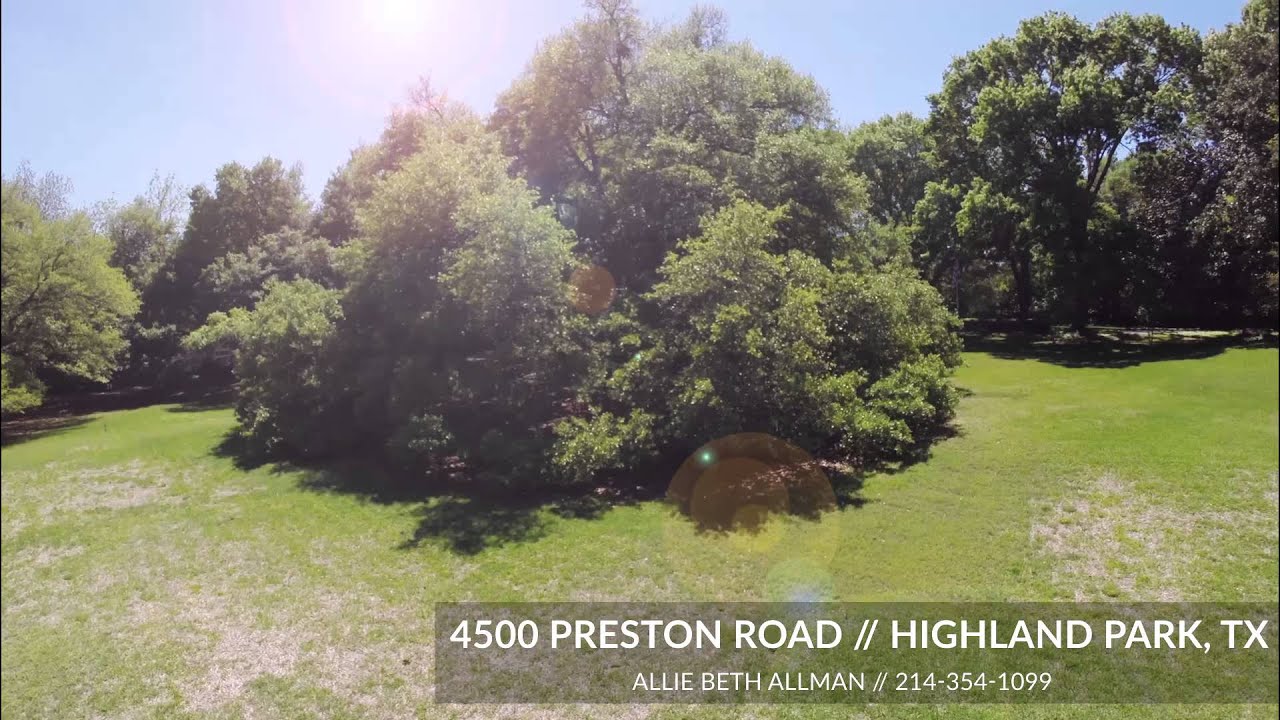 4500 Preston Road Highland Park Estate YouTube