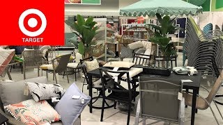 TARGET OUTDOOR PATIO FURNITURE SUMMER HOME DECOR SHOP WITH ME SHOPPING STORE WALK THROUGH 4K