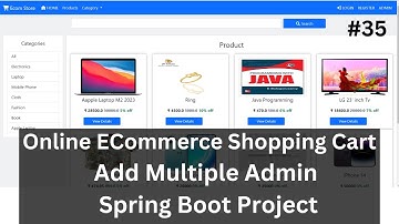 #35 Add Multiple Admin Spring Boot Project | Shopping Cart Spring Boot Project