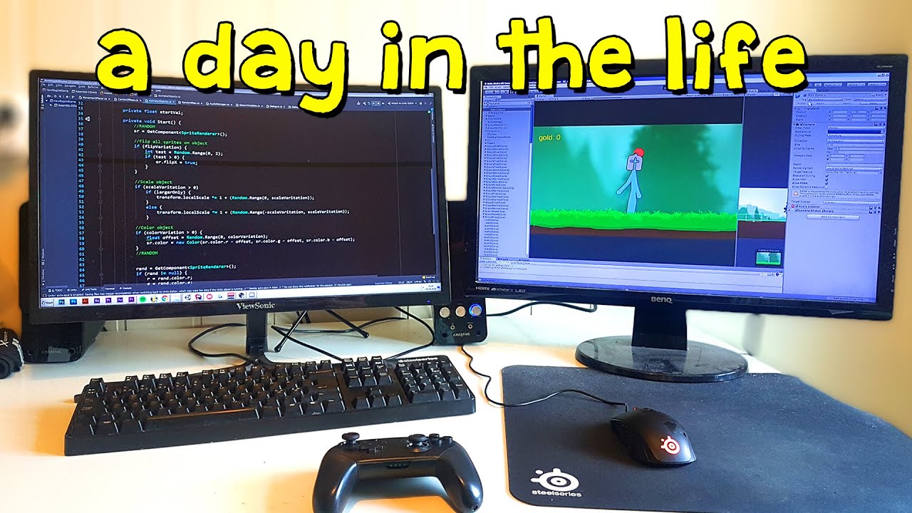 A day In the Life of a Game Developer & Student 