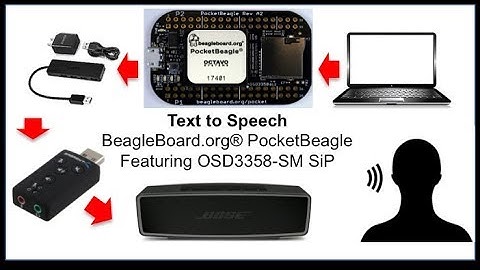 Adding Text-to-Speech to PocketBeagle Projects