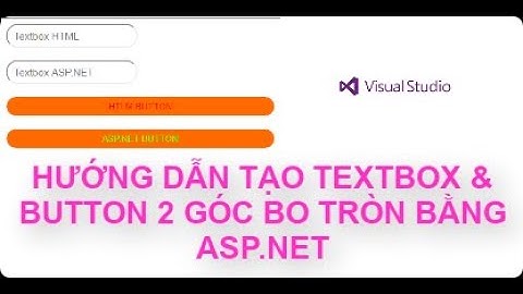 Hướng dẫn tạo Textbox & Button 2 góc bo tròn bằng ASP.NET