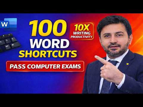 100 MS Word Shortcut Keys for Students & Jobs Tests | Learn Microsoft Word Fast (Urdu/Hindi)