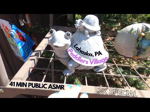 PUBLiC ASMR 3K Special! | Peddlers Village in Lahaska, PA