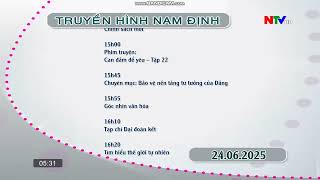 Ntv Nam Định - Đài Hiệu, Gtct Hôm Nay 5H30, 2462025
