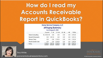 How do I read my Accounts Receivable Report in Quickbooks