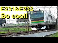 通勤電車はかっこいい！宇都宮線E233系＆E231系＆キヤのロングレール