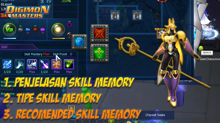 TIPS AND TRICK NEWBIE DMO : MEMORY SKILLS DIGIMON \ SKILL TAMBAHAN DIGIMON - DIGIMON MASTERS ONLINE