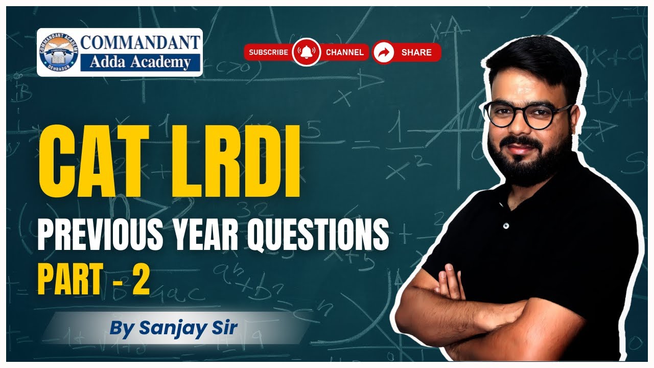 CAT DILR PYQ Part 2 | Previous Year LRDI Sets Solved with Strategy 