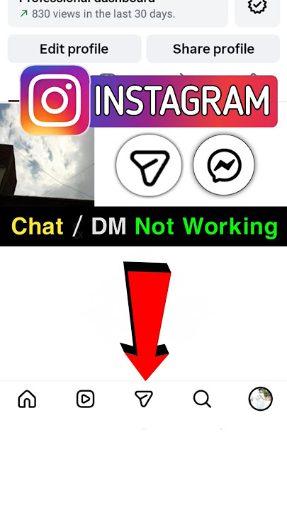 instagram dm button not working | instagram chat not working | Instagram chat nahi khul raha hai