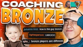 I Coached a Bronze Player How To HARD CARRY.. (Valorant)