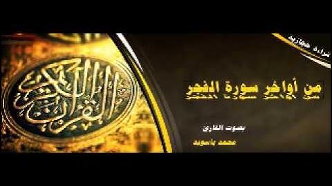 قراءة حجازية للقارئ محمد باسويد
