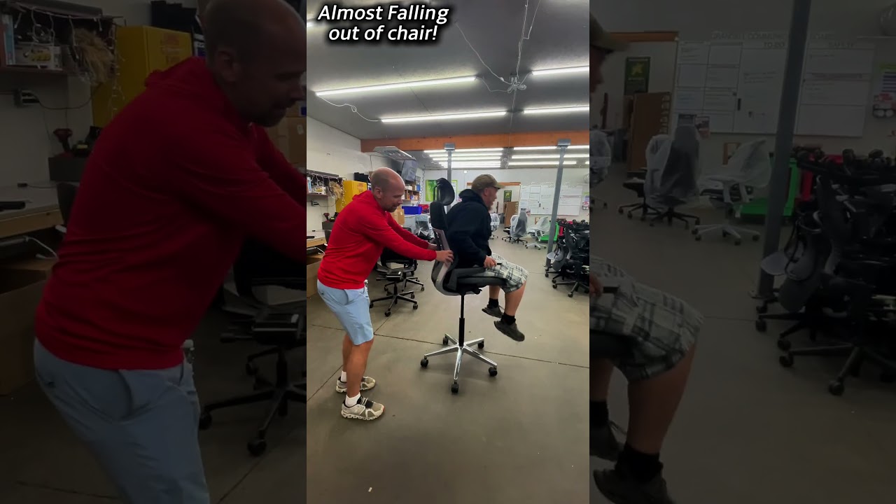 Almost Falling Out of An Office Chair!