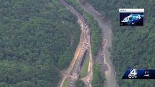 Officials give timeline on reopening of I-40 after rockslide causes closure