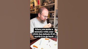 When you make a mistake on your #lego set, but debate if you should go back and fix it 😅