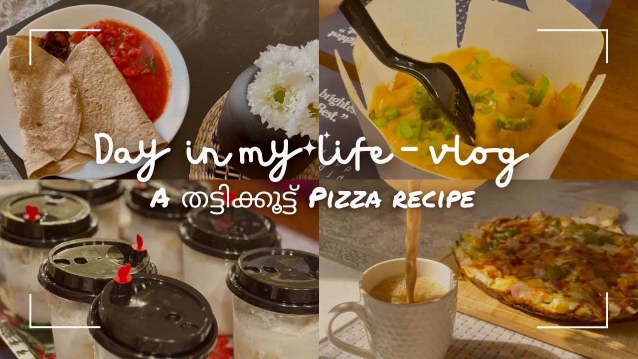 VLOG/A തട്ടിക്കൂട്ട് pizza recipe/Back to Al ain/Day in my life/White falooda review/Supermom series