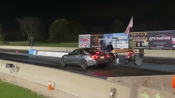 2017 Infiniti Q50 AMS tuned on E30 vs nasty sounding drag car.