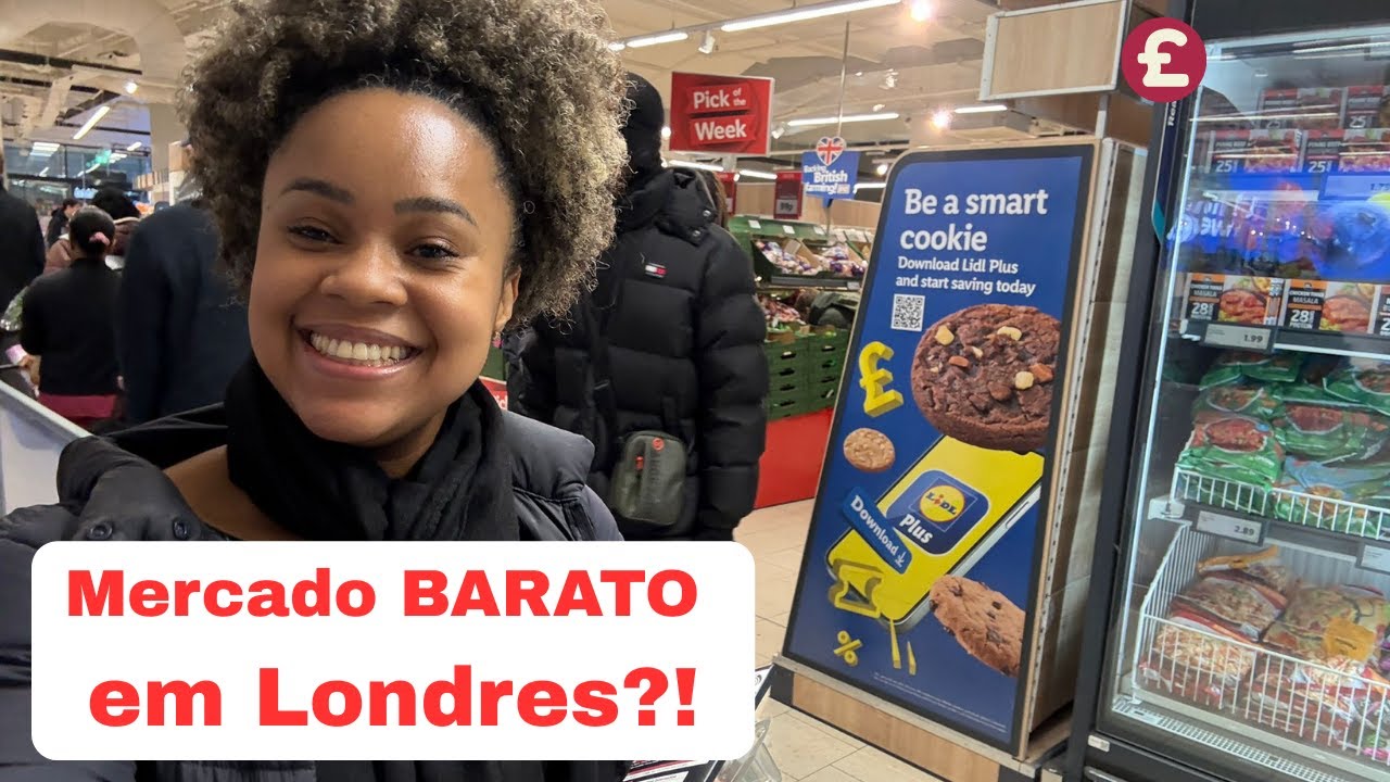 Quanto Custa Fazer Compras em Londres? Tour REAL pelo Lidl 🇬🇧💸