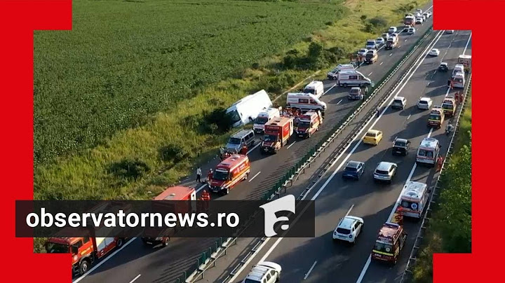 Cum s-a produs accidentul de groază de pe A2. Un antrenor de 23 de ani a murit, 22 de copii răniţi