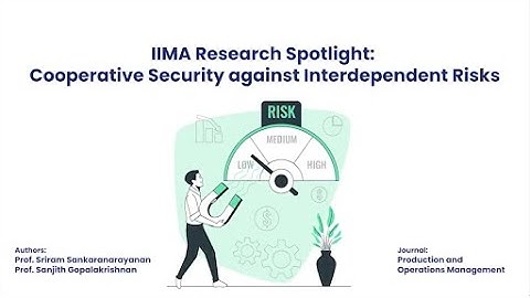 IIMA Research Spotlight | Cooperative Security against Interdependent Risks