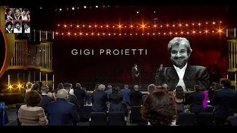 Enrico Brignano rende omaggio a Gigi Proietti (Dav...