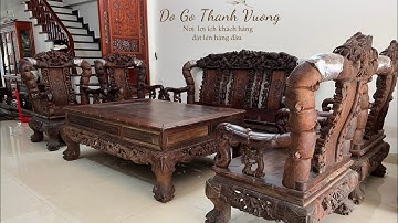 Bộ Bàn Ghế Minh Quốc Trúc Gỗ Trắc Ta -Chạm tay tinh xảo| Đồ Gỗ Thành Vượng | Đồ Gỗ Đồng Kỵ 