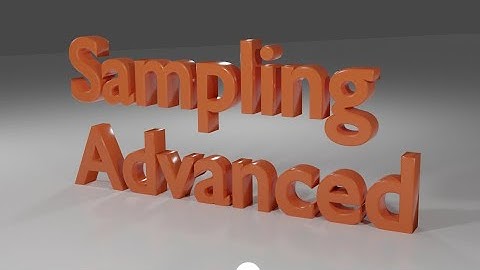 Blender beginner tutorial Sampling Advanced Blender Veda Hindi