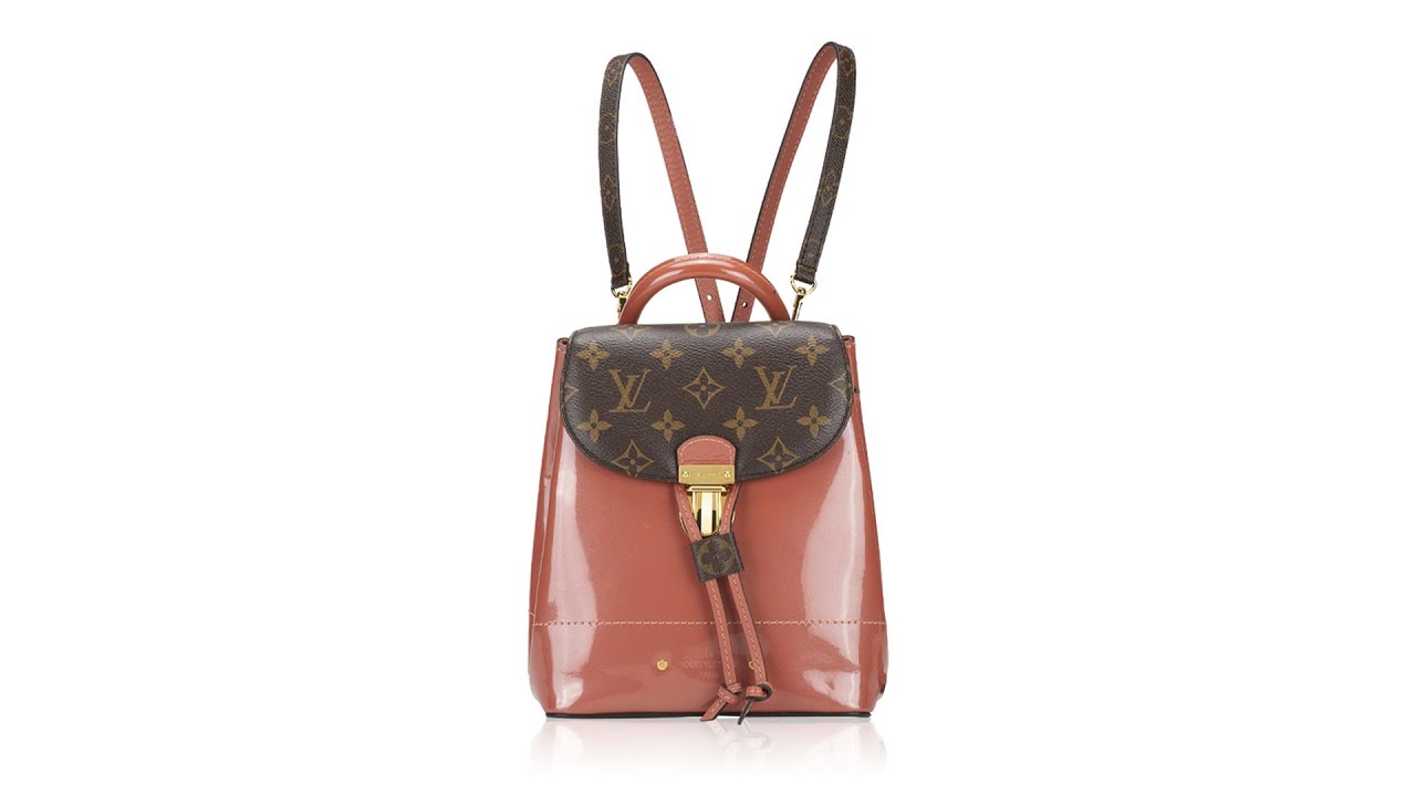 Louis Vuitton Monogram Vernis Hot Springs Mini Backpack Rose 
