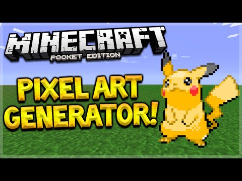 PIXEL ART GENERATOR!! Minecraft Pocket Edition 0.15.3 Pixel Art