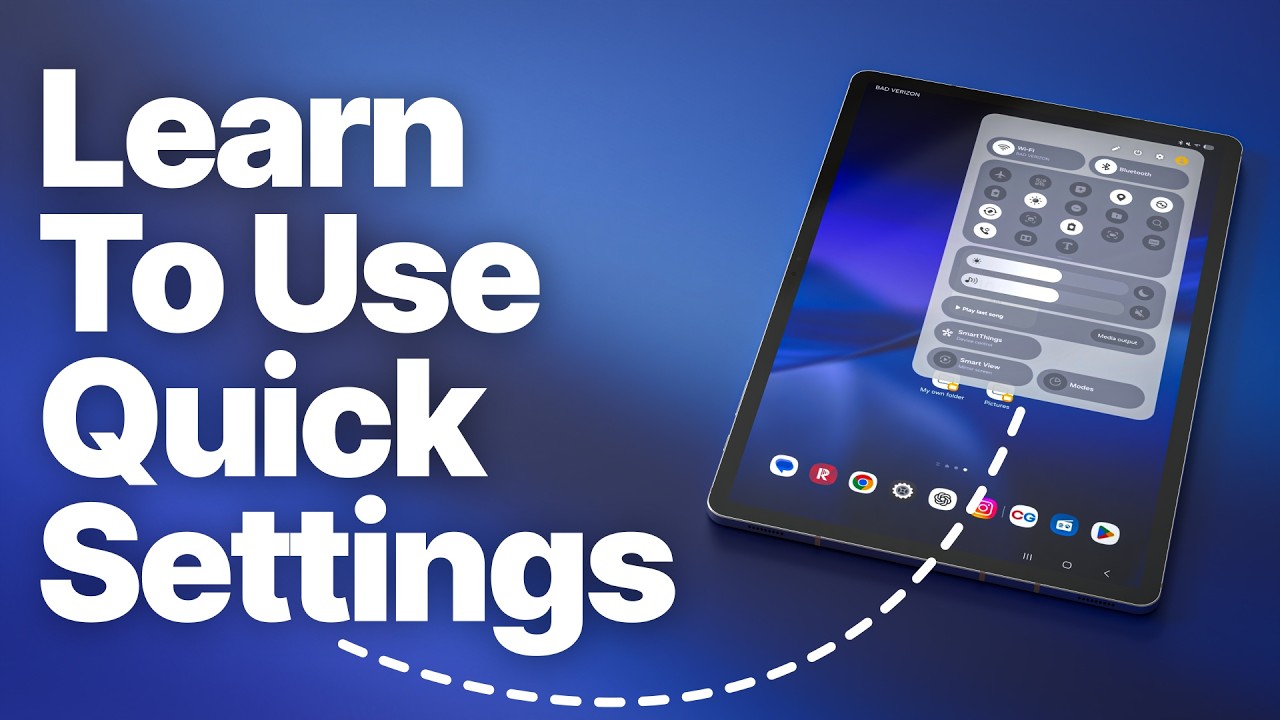 How to Use Quick Settings on Android Tablet (Beginner Guide) - YouTube
