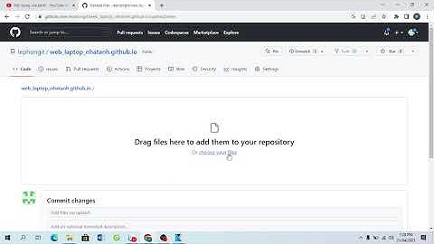 Hướng dẫn upload Web lên Github đơn giản nhất