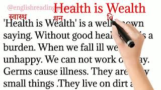 36,Health is wealth/how to learn English/word to word meaning/आसानी से सीखेenglish/improvevocabalury