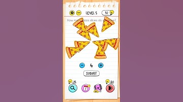 Brain Test Level 5 How many pizza slices do we have?