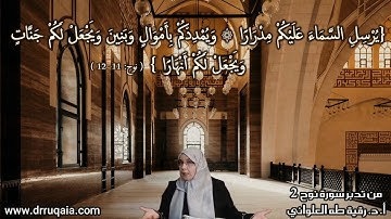 الاستغفار منهج تغيير وإصلاح يدرّ الرخاء ويصرف البلاء: مقطع قصير من تدبر سورة نوح 2