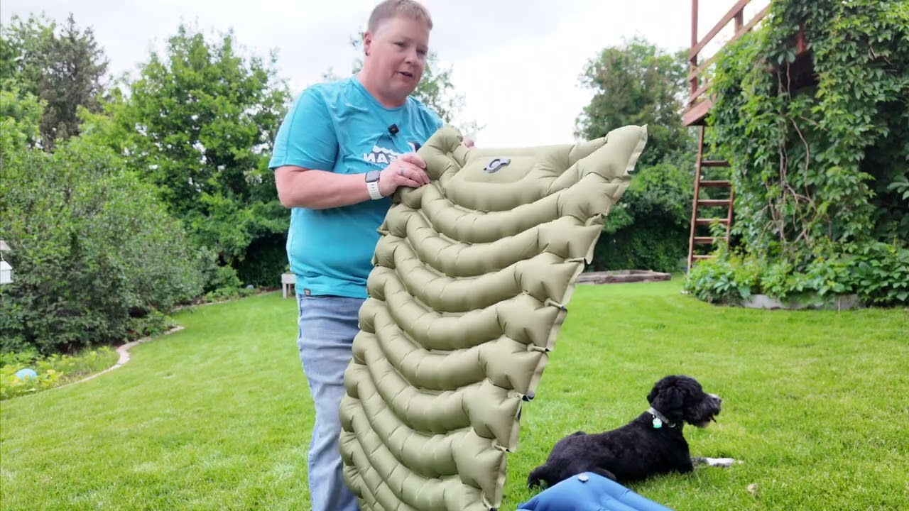 Sleeping Pad with BUILT-IN Foot Pump!